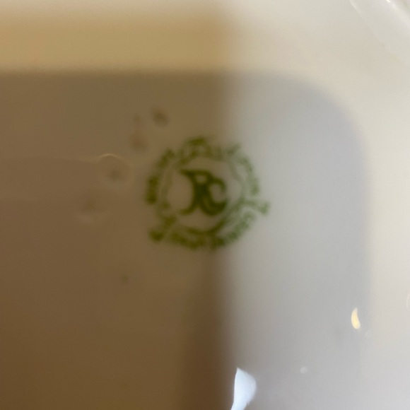 EUC Antique Noritake Nippon RC Porcelain Dish with a Curled Handle Red Gold - Picture 9 of 9